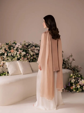 Pearl Blush Embroidered Ensemble