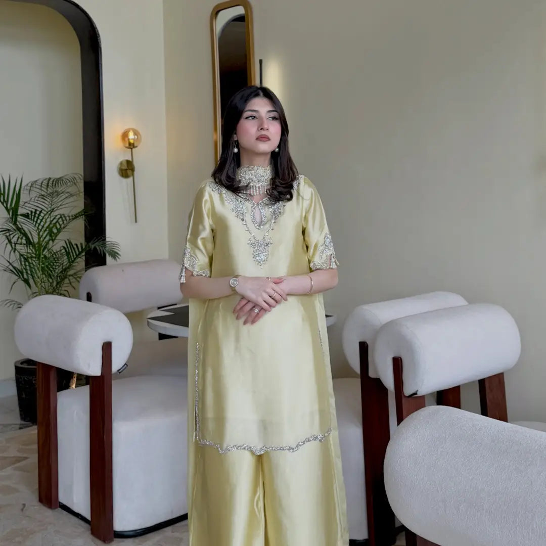 Pearl Ivory Embroidered Luxe Set
